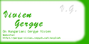 vivien gergye business card